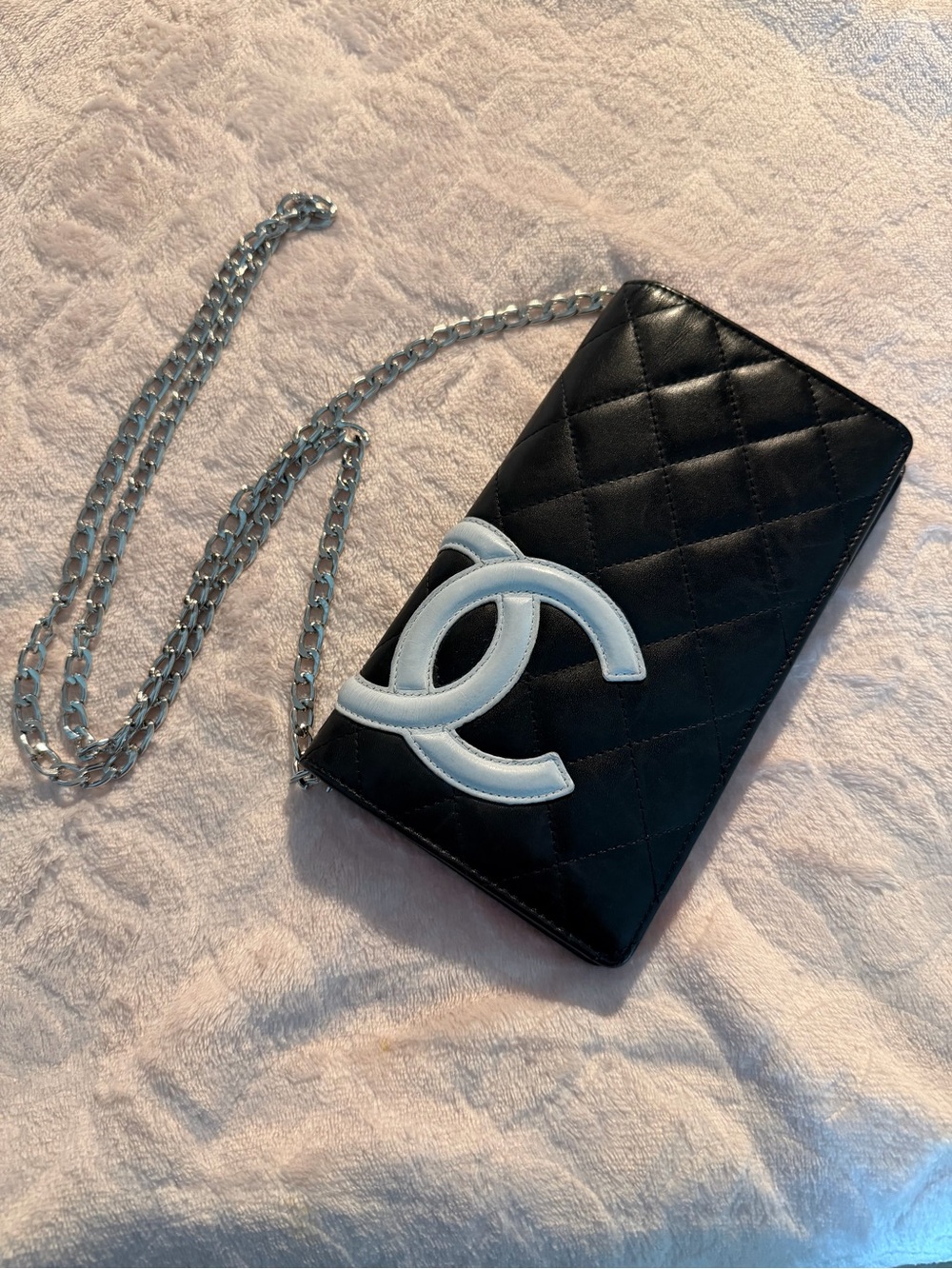 Chanel Wallet on Silver Chain